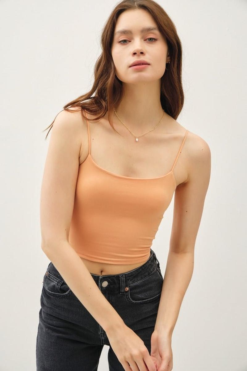 Be Cool - Cropped Spaghetti Tank