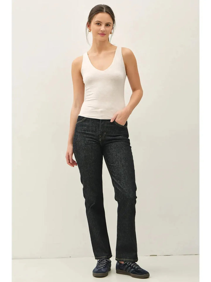Be Cool - Basic Full Length V-Neck Tank