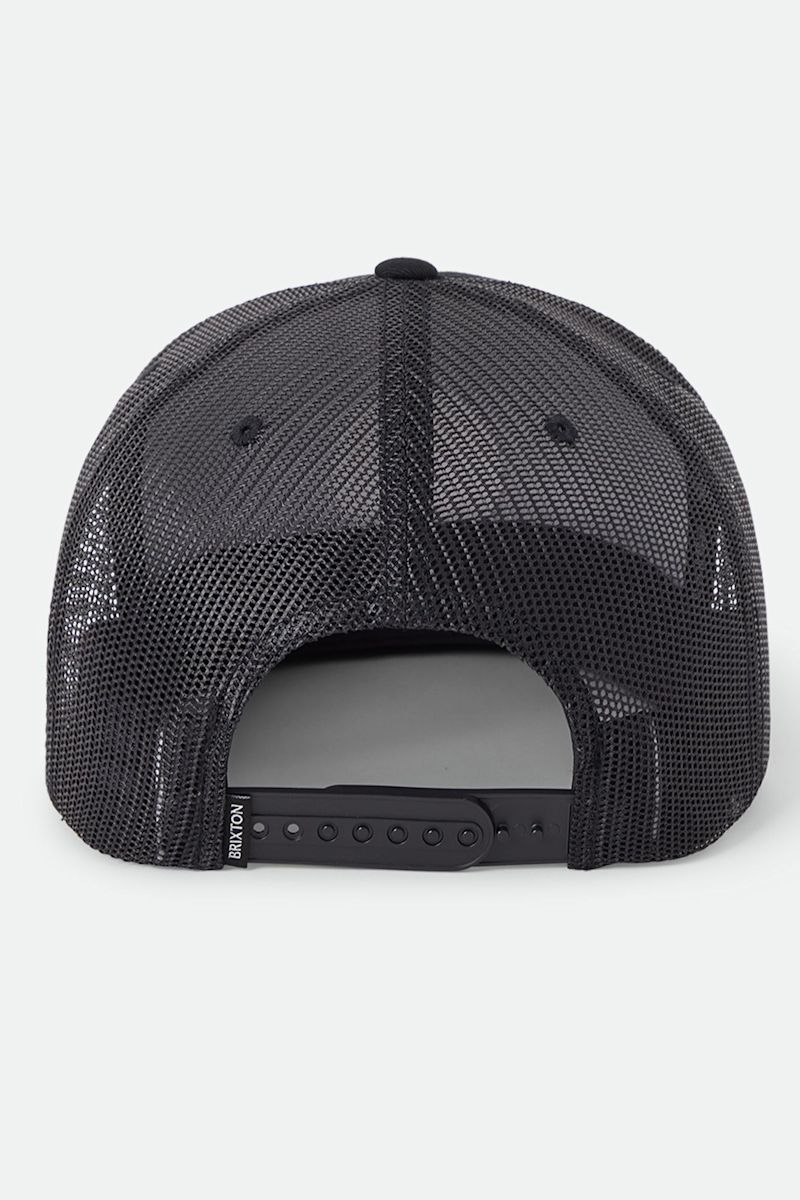 Brixton - Oath MP Trucker Hat in Black/Black/Black