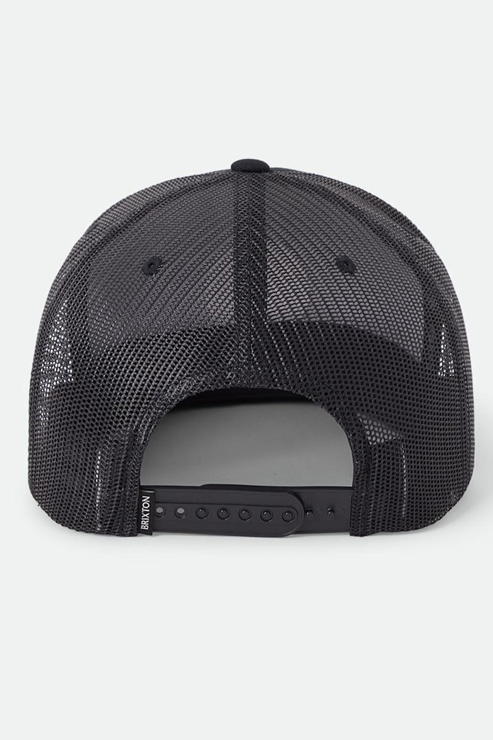 Brixton - Oath MP Trucker Hat in Black/Black/Black