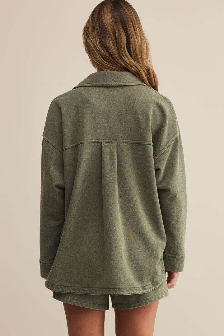 Z Supply - All Day Knit Jacket in Hunter Green