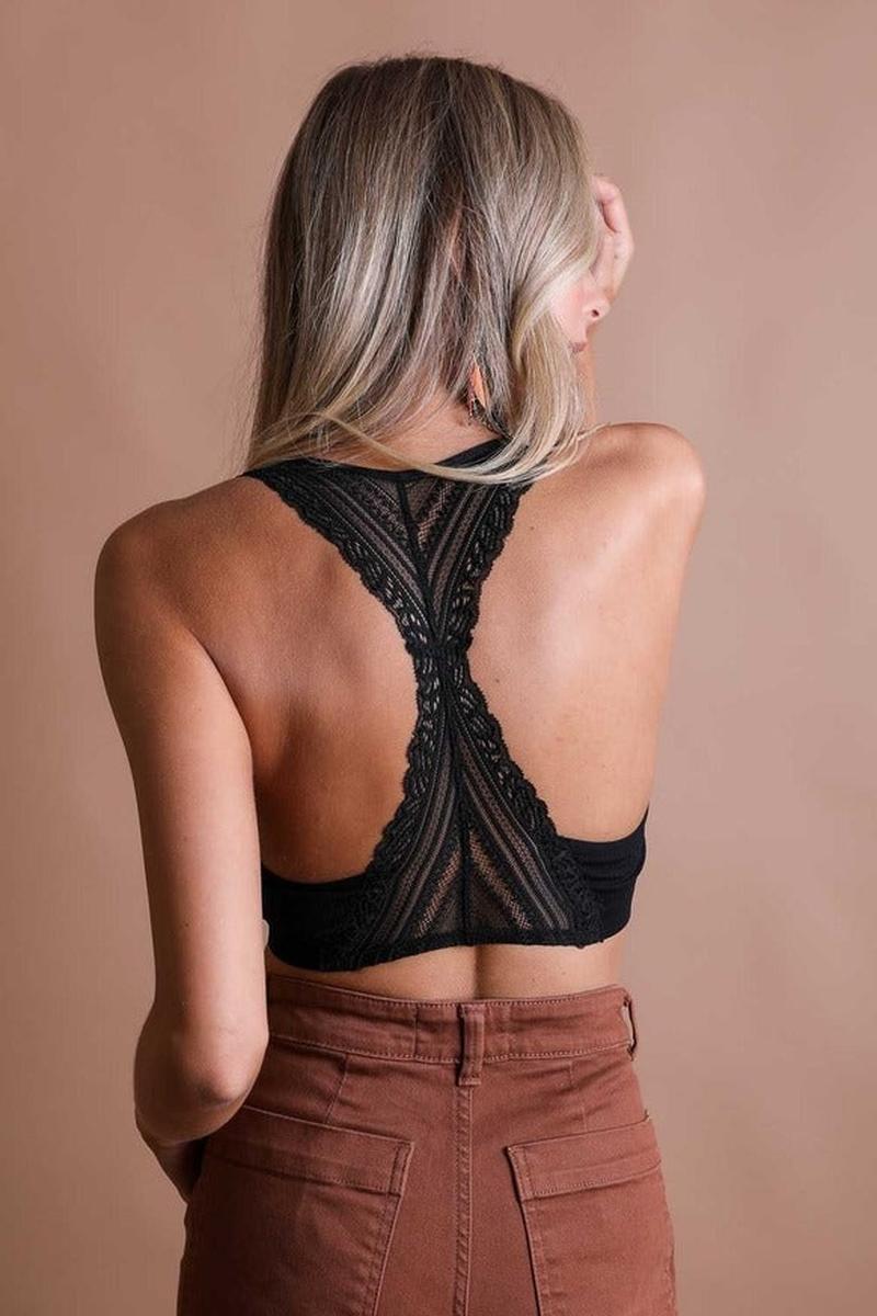 Leto Accessories - Lace Racerback Bralette