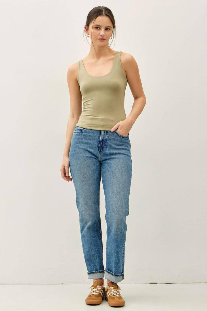 Be Cool - Soft Core Basic Scoop Neck Tank