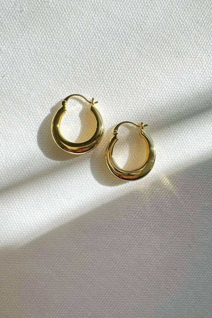 True by Kristy Jewelry - Wanderlust Hoops Earrings in Gold Filled Silver Yellow Gold