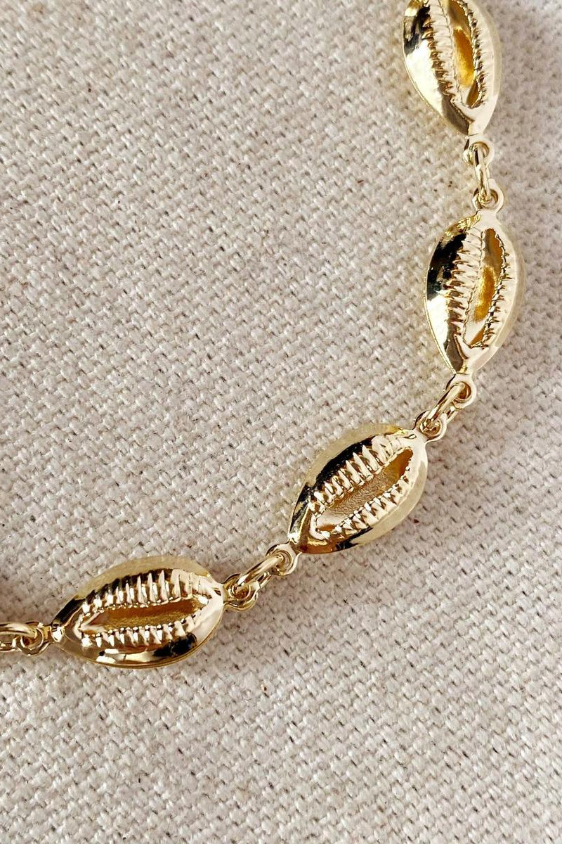 GoldFi - 18k Gold Filled Cowrie Shell Bracelet