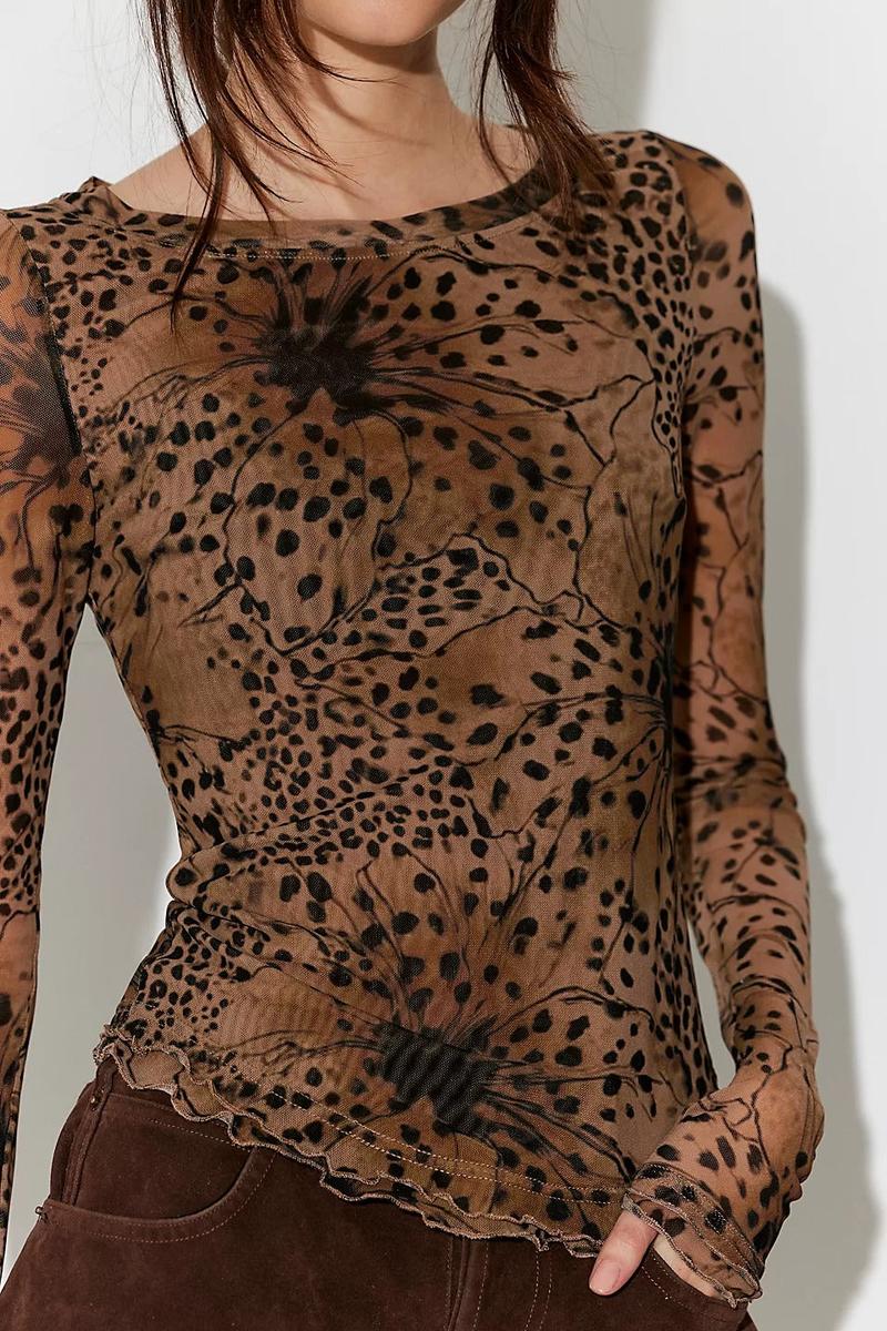Free People - Lilly Printed Long Sleeve Top