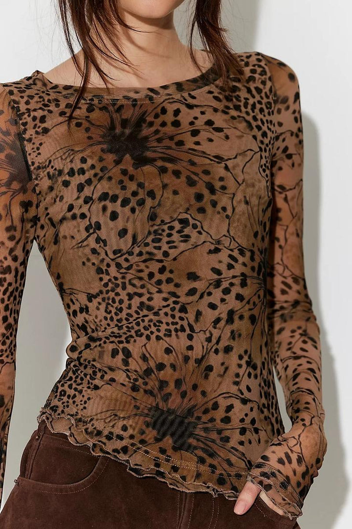 Free People - Lilly Printed Long Sleeve Top