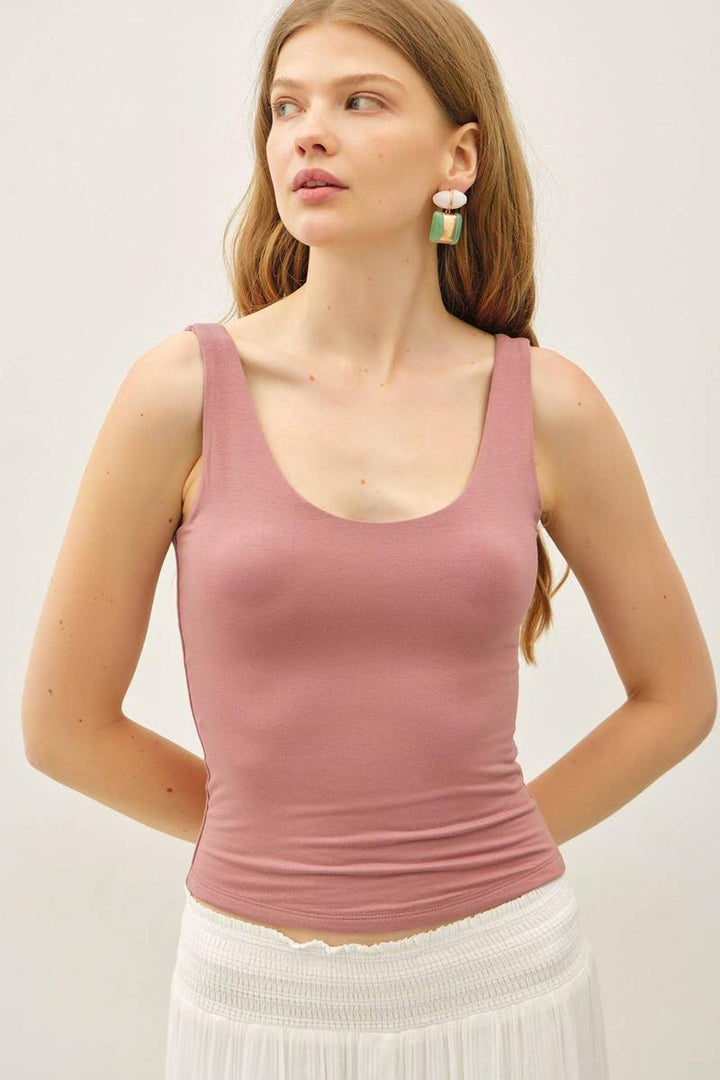 Be Cool - Soft Core Basic Scoop Neck Tank