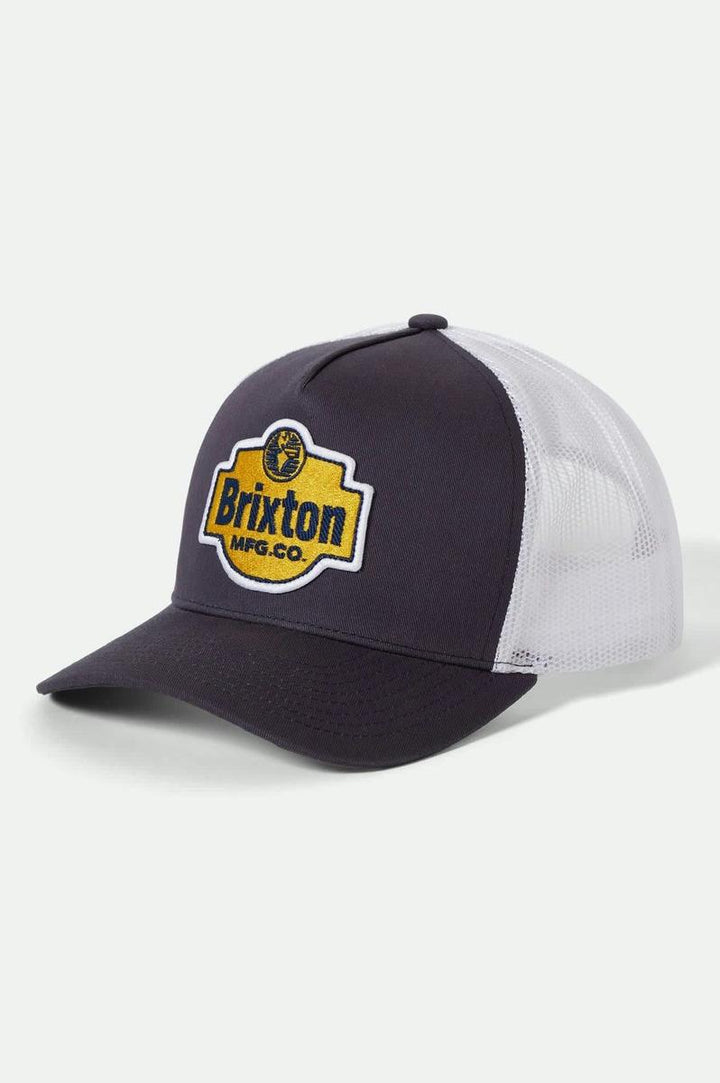 Brixton - Genuine Quality Netplus® Trucker Hat in Mood Indigo/White