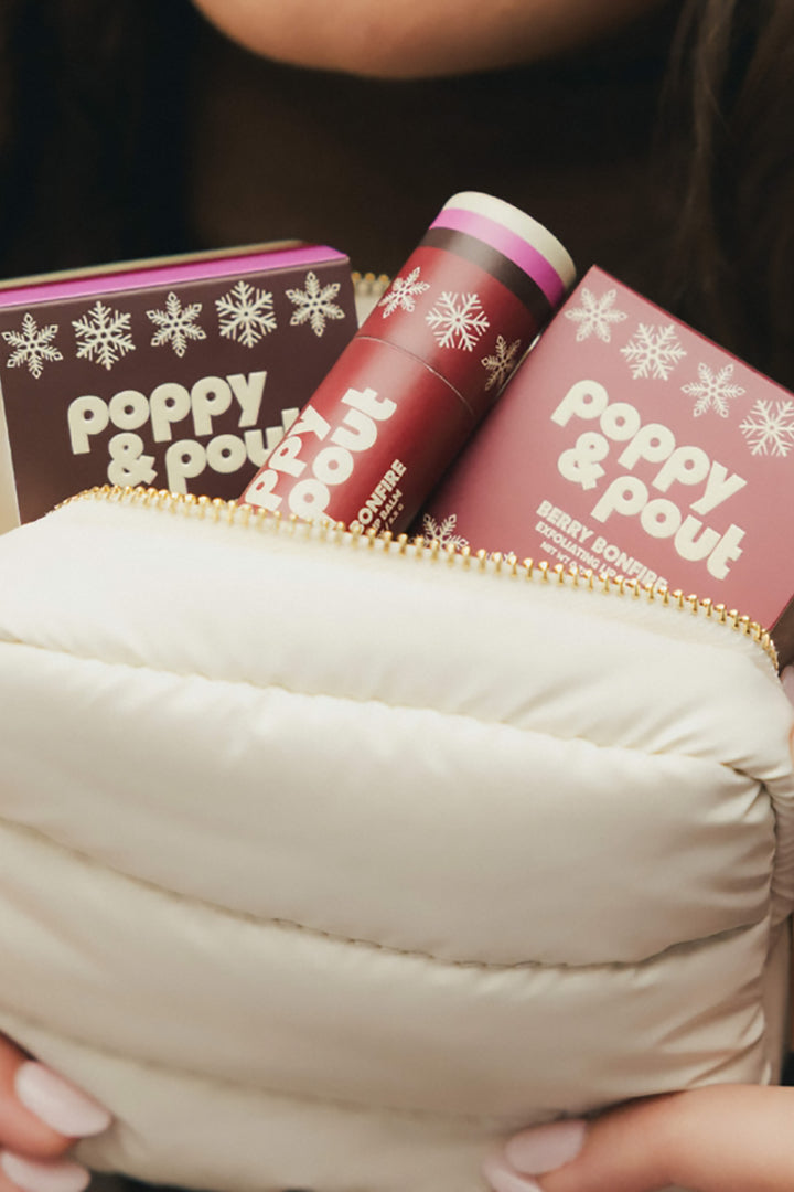 Poppy & Pout - Puffer Bag Gift Set, Retro Ski - Limited Edition