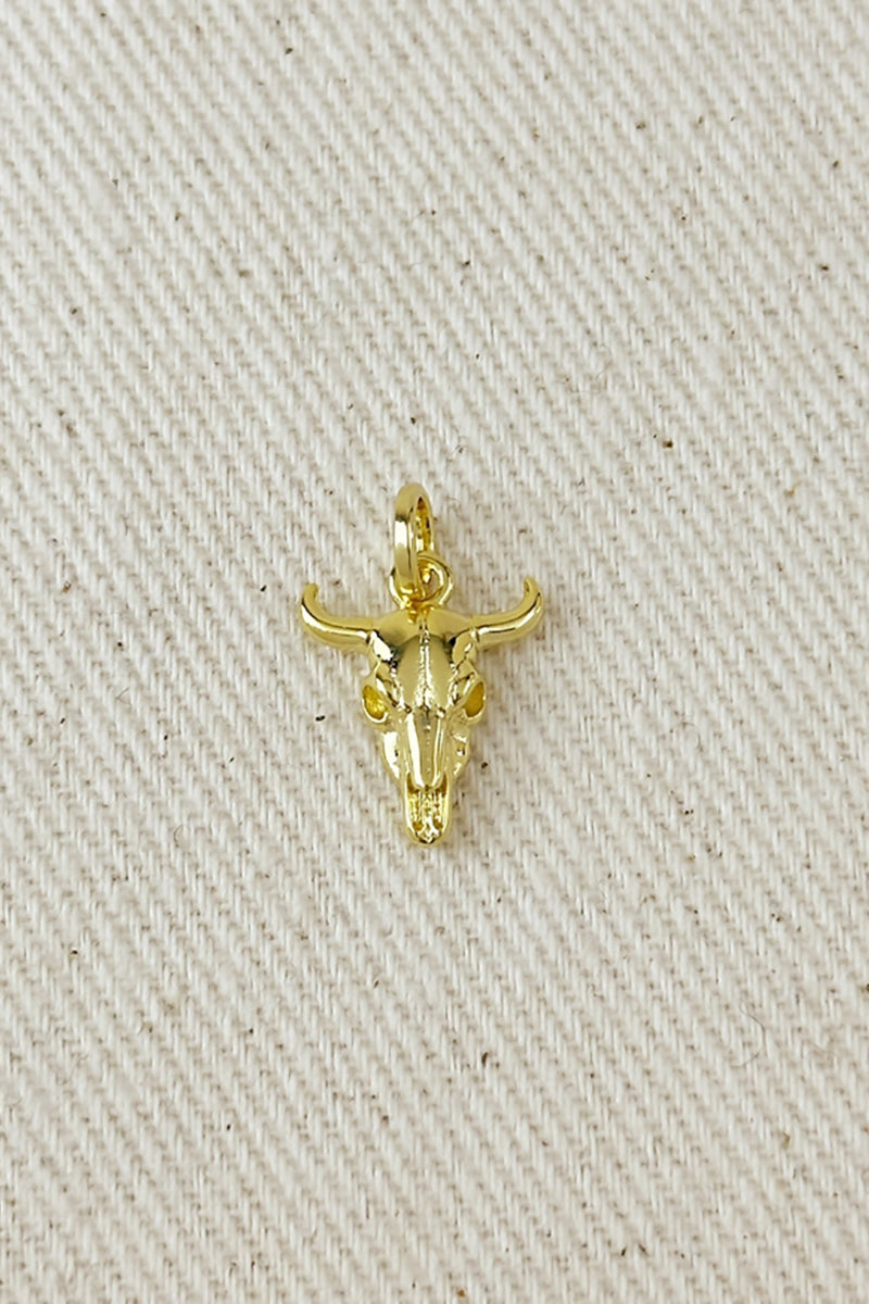 GoldFi - 18k Gold Filled Western Skull Charm
