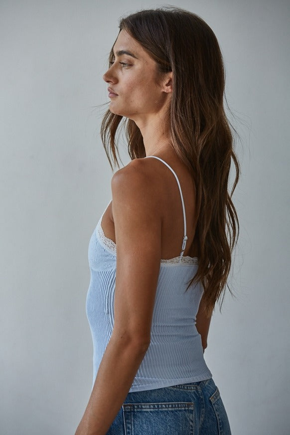 By Together - Knit Seamless Ribbed Nylon Spandex Jacquard Top