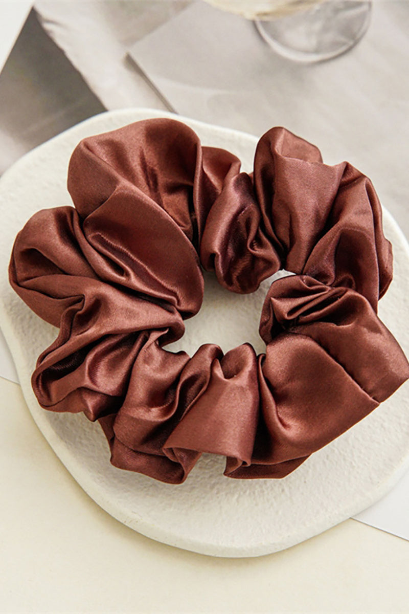 ACCITY - Simple & Stylish Satin Scrunchies Set For Women