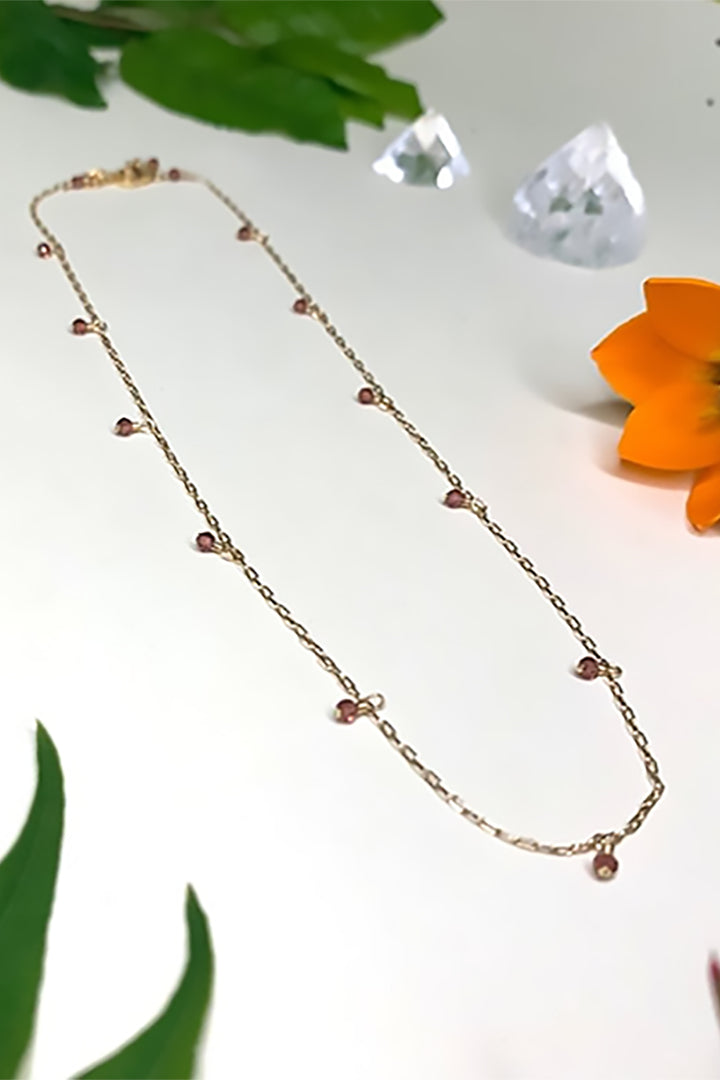 Elysium Jewelry - Stone Bead Choker in Gold
