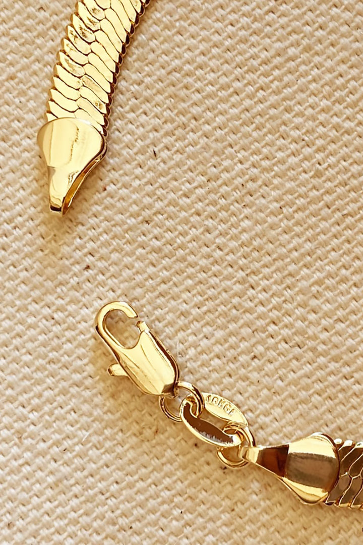 GoldFi - Herringbone Bracelet in Gold - 6mm