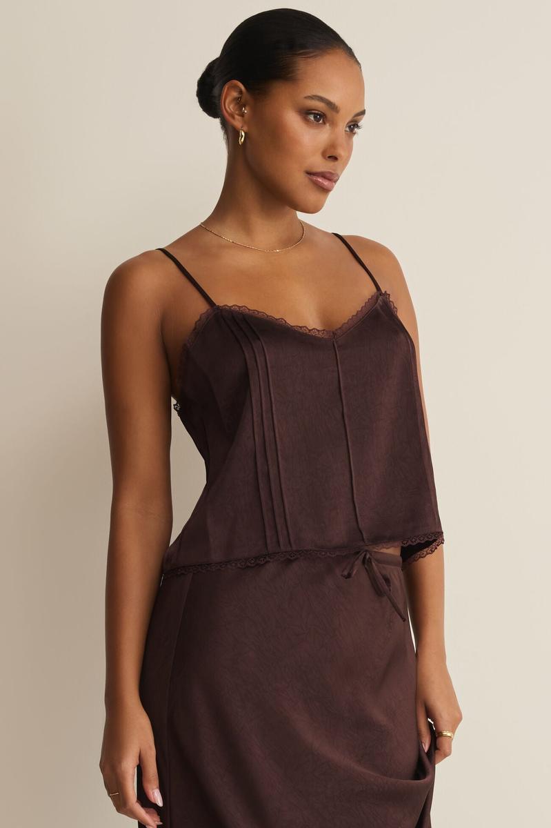 Z Supply - Viva Tank in Chocolate Cherry