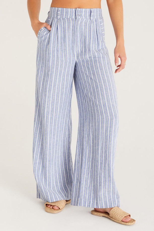 Z Supply - Taylor Striped Pant in Marina Blue