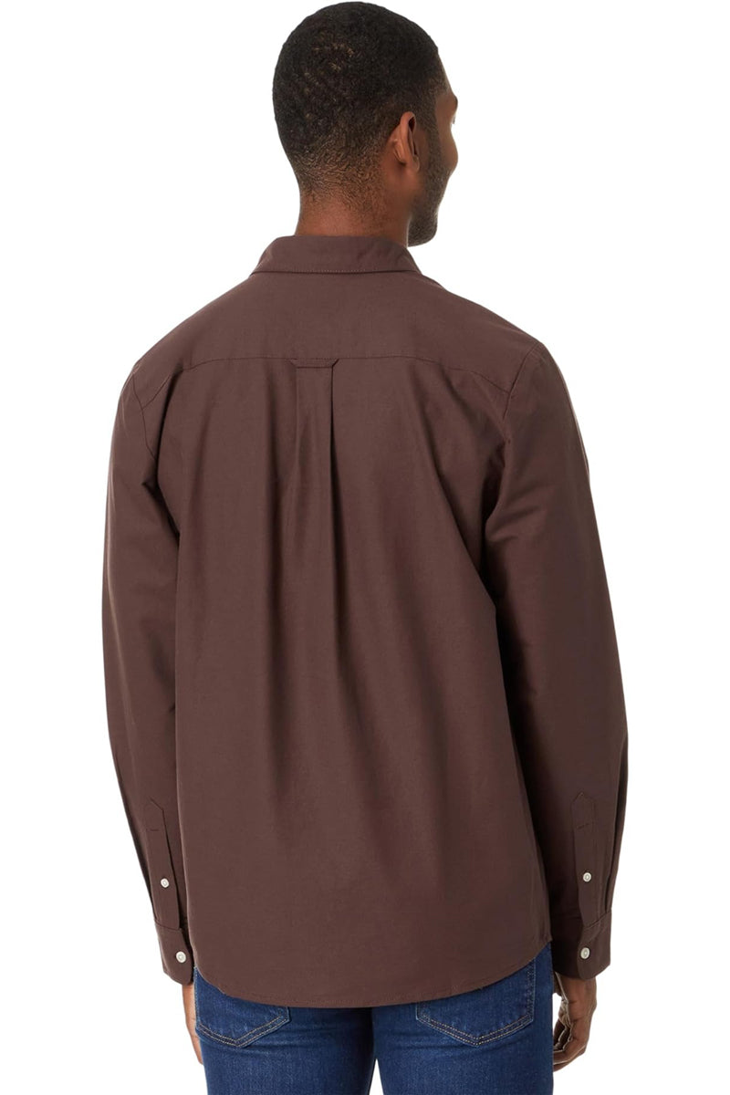 Volcom - Veeco Oxford Long Sleeve Shirt in Pumice