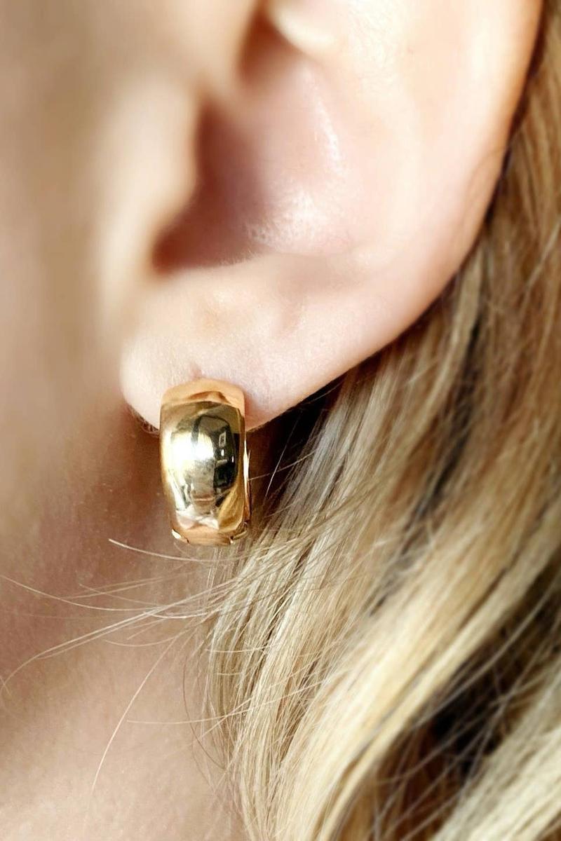 GoldFi - 18k Gold Filled Chunky Clicker Earrings