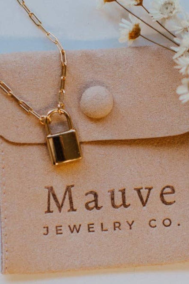 Mauve Jewelry Co. - Newport Gold Filled Lock Necklace