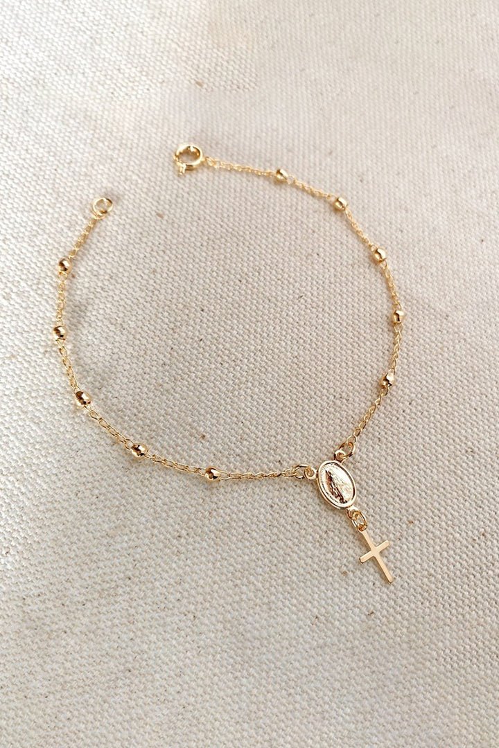 GoldFi - 18k Gold Filled Delicate Rosary Bracelet