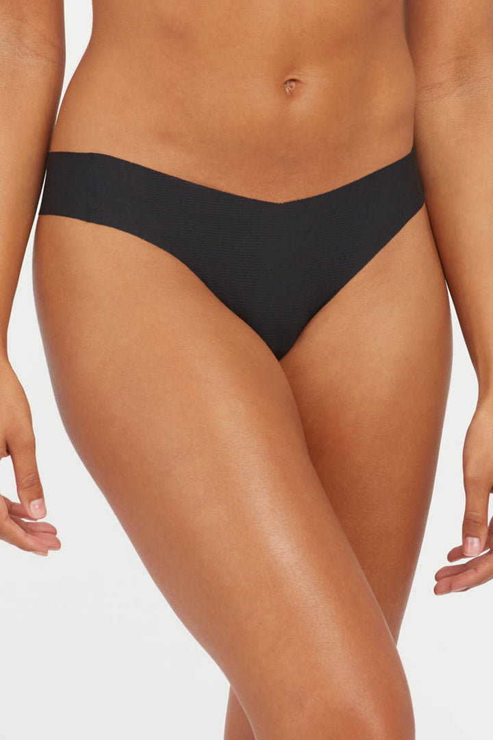 SPANX - Under Statements Thong in Very Black