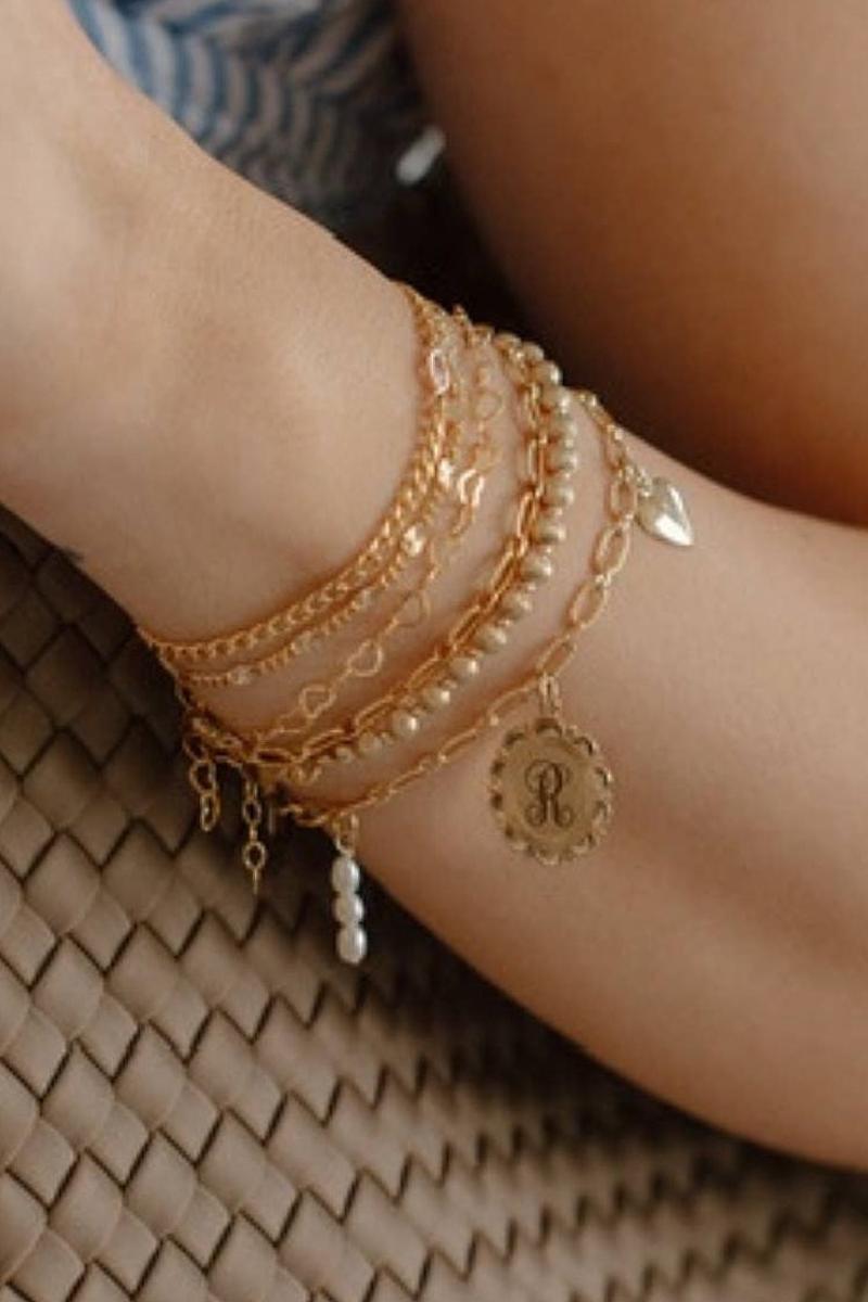 True by Kristy Jewelry - Sweetheart Heart Chain Gold Filled Bracelet