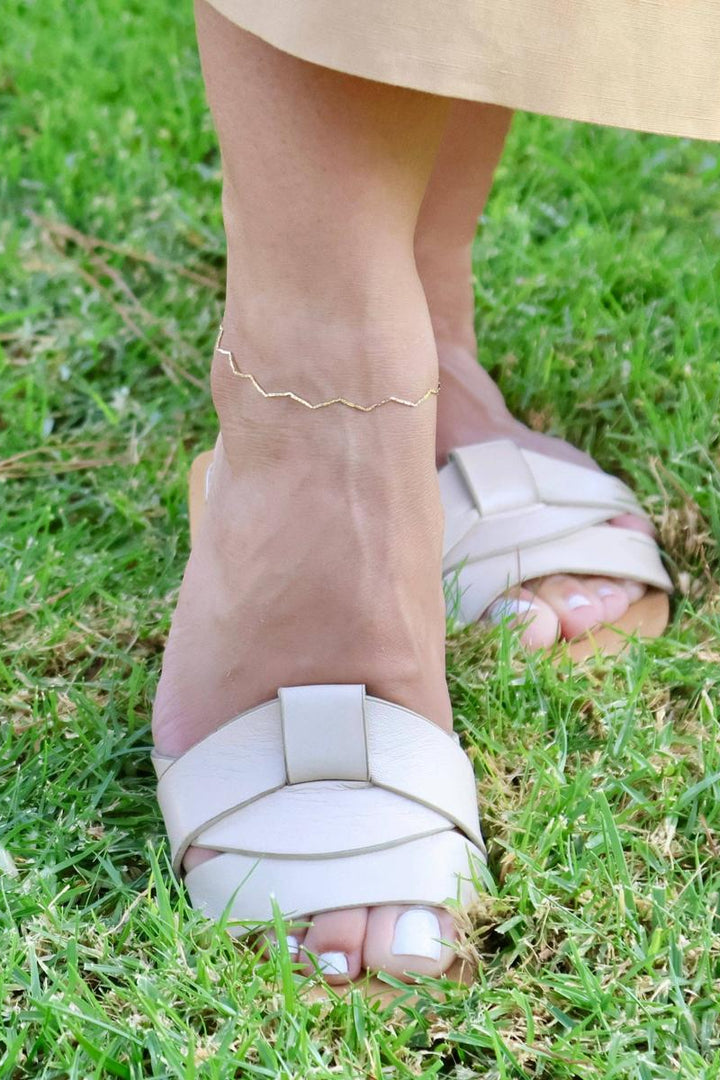 GoldFi - 18k Gold Filled Zig Zag Anklet