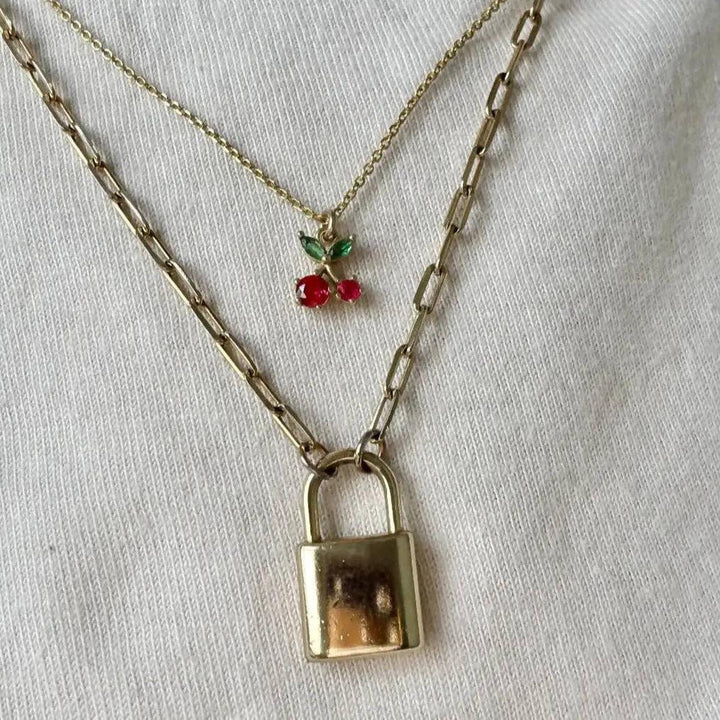 Mauve Jewelry Co. - Mon Cherie Necklace Gold Vermeil