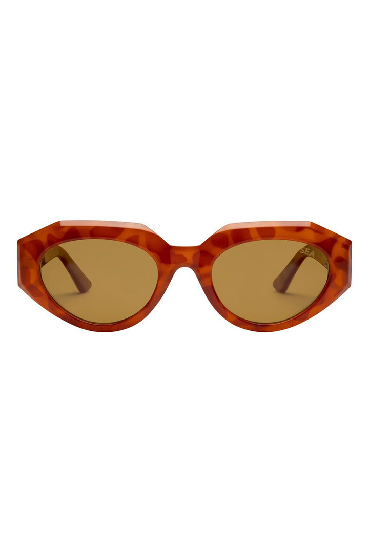 I-SEA - Hanna in Honey Tort with Green Polarized Lenses