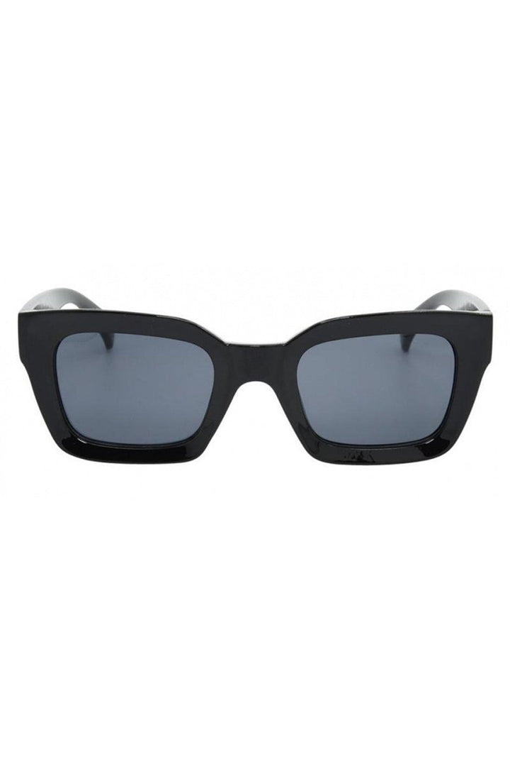 I-SEA - Hendrix in Black Frames with Smoke Polarized Lenses