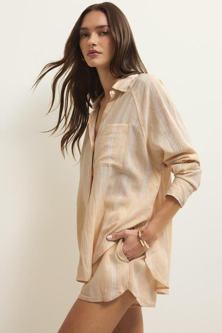 Z Supply - The Perfect Line Top in Custard