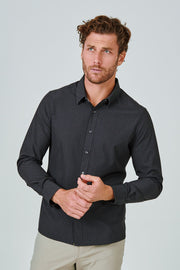7DIAMONDS - Bentley Long Sleeve Shirt in Black