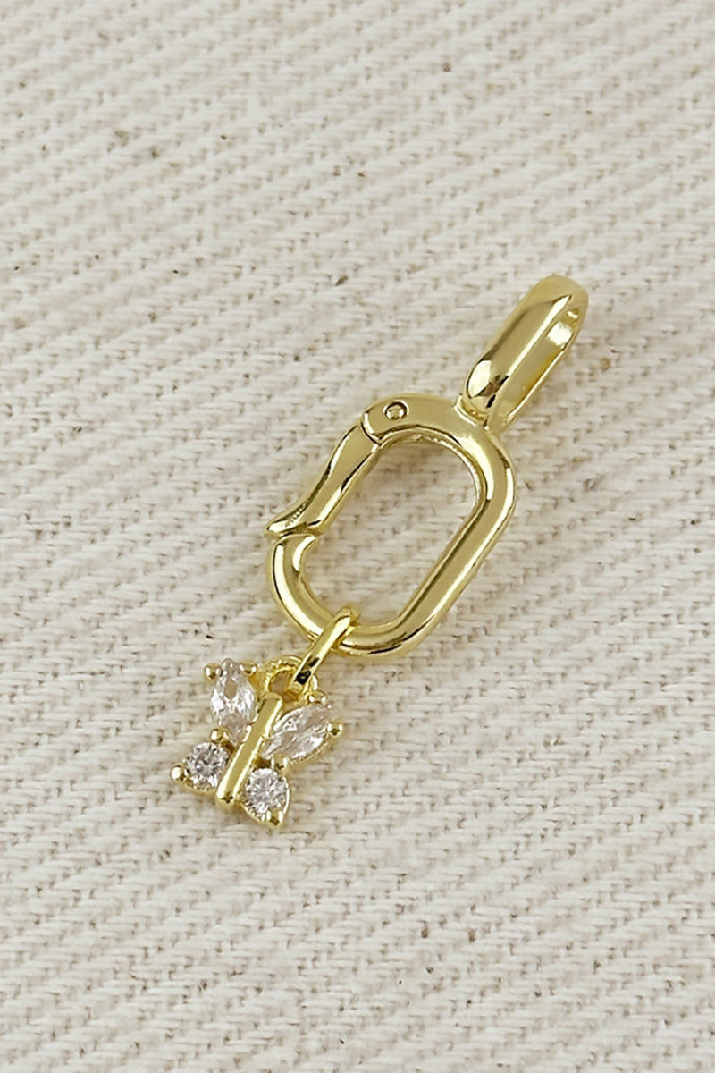 GoldFi - 18k Gold Filled Cubic Zirconia Butterfly Charm