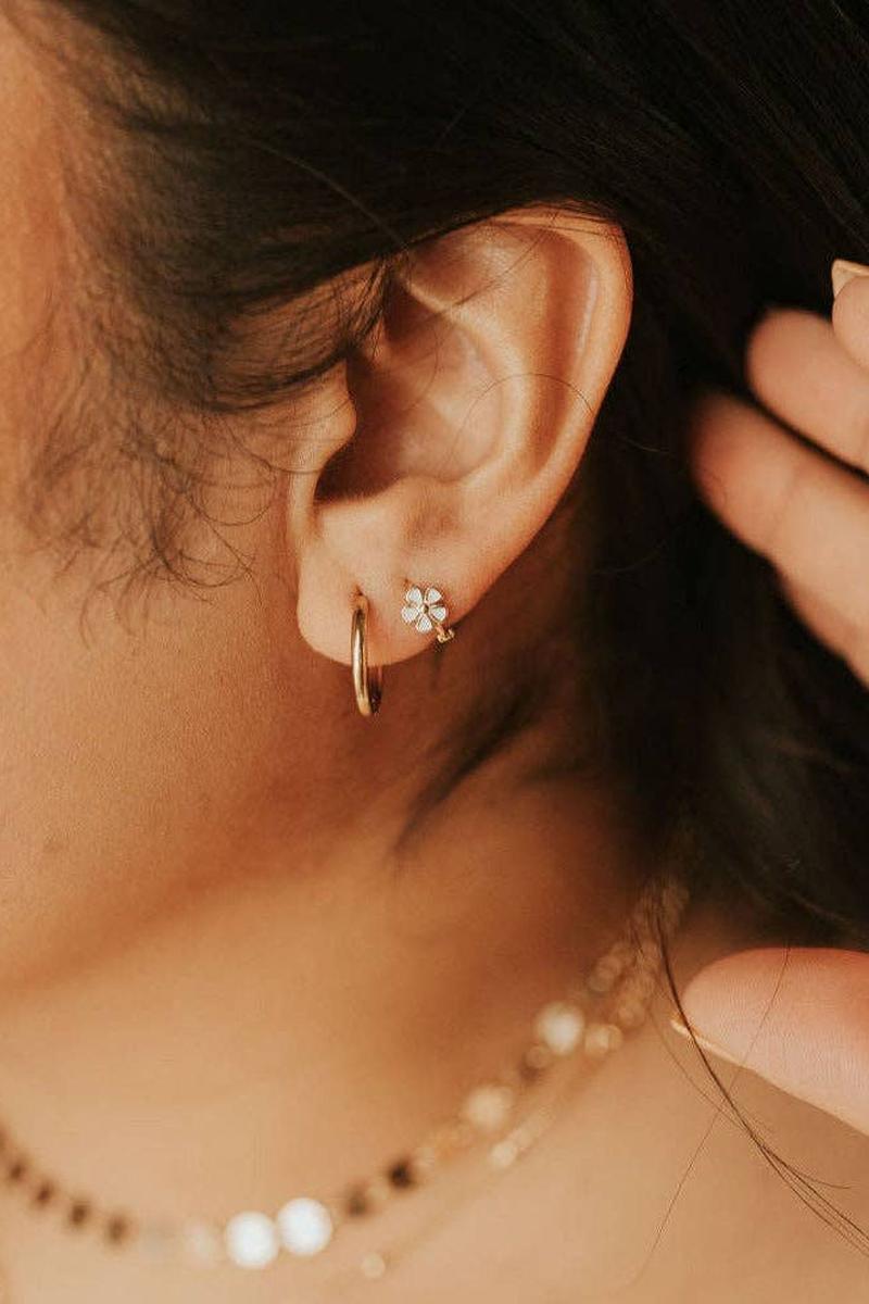 Mauve Jewelry Co. - Flower Mini Hoops