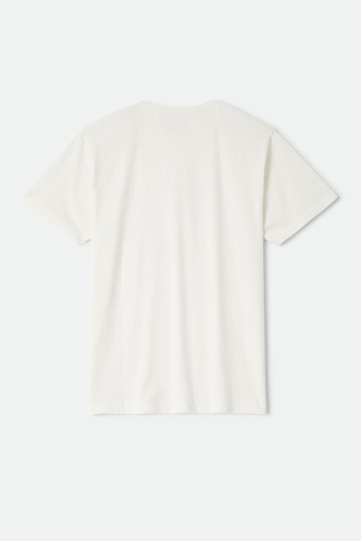 Brixton - Baseline Henley Tee in Off White Vintage Wash