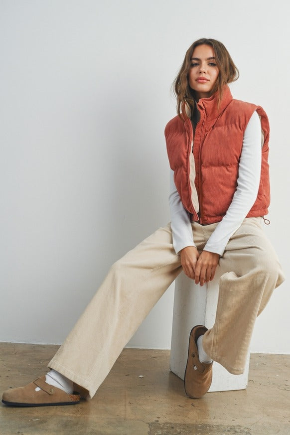 Dress Forum - Fall Adoreme Corduroy Puffer Vest