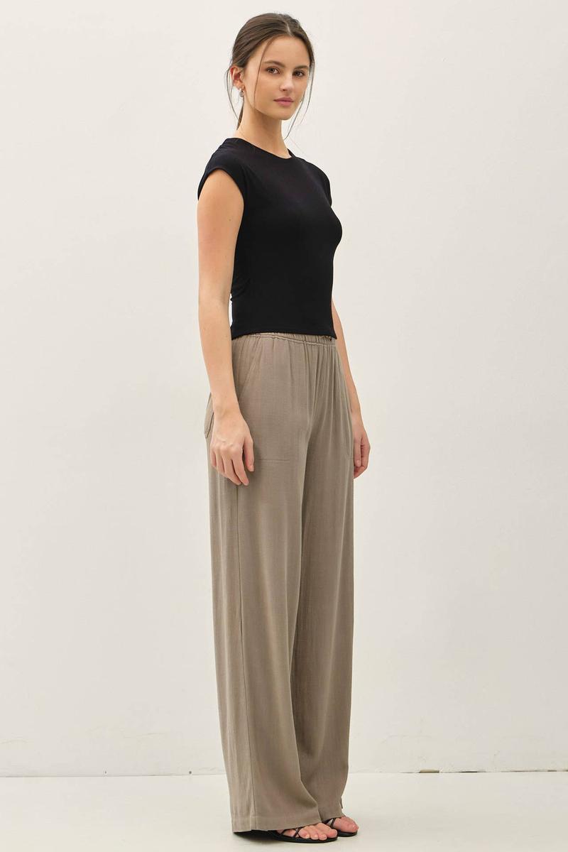 Be Cool - Soft Core Cap Sleeve Crew Neck Top