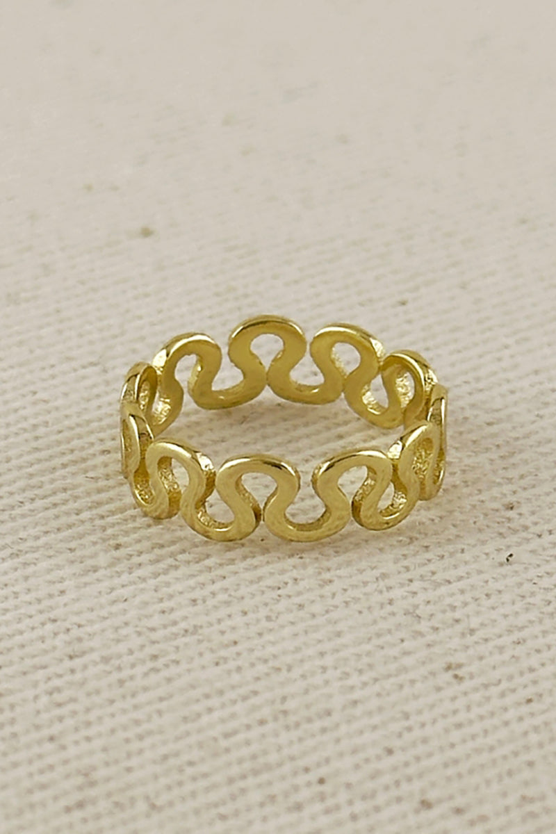 GoldFi - 18k Gold Filled Short Wave Ring