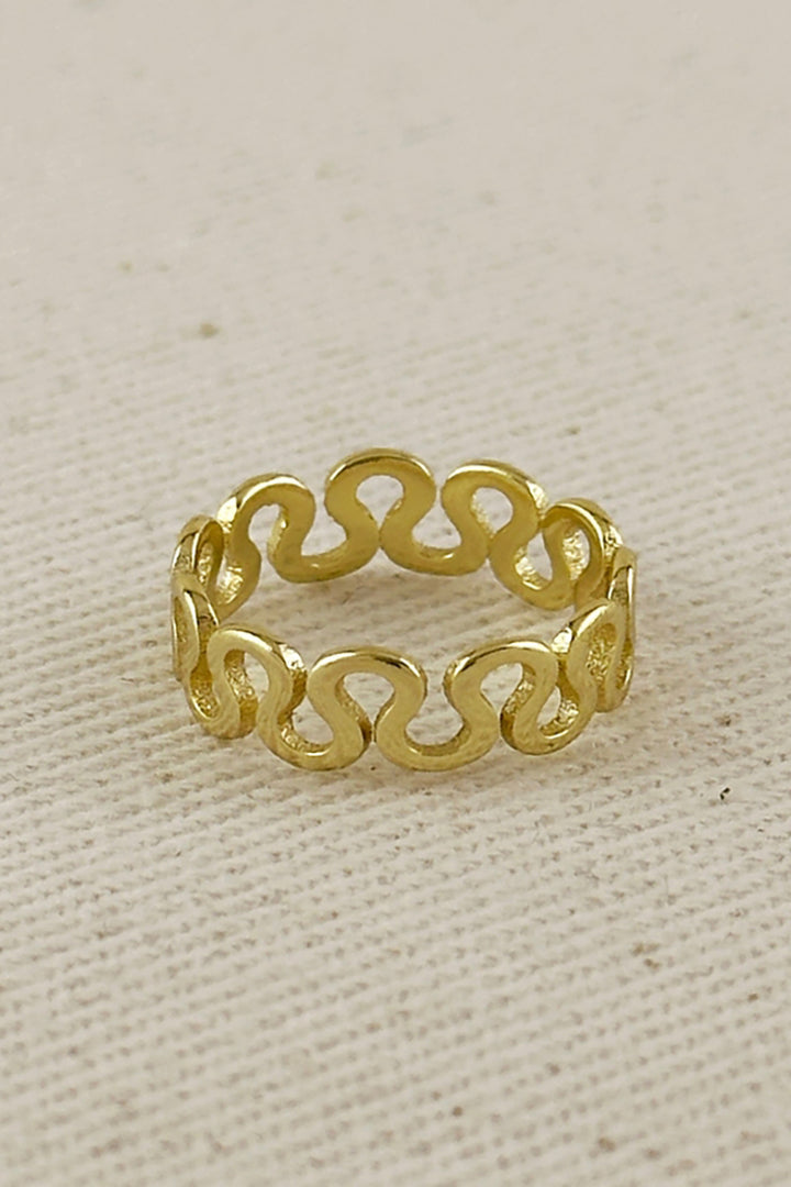 GoldFi - 18k Gold Filled Short Wave Ring