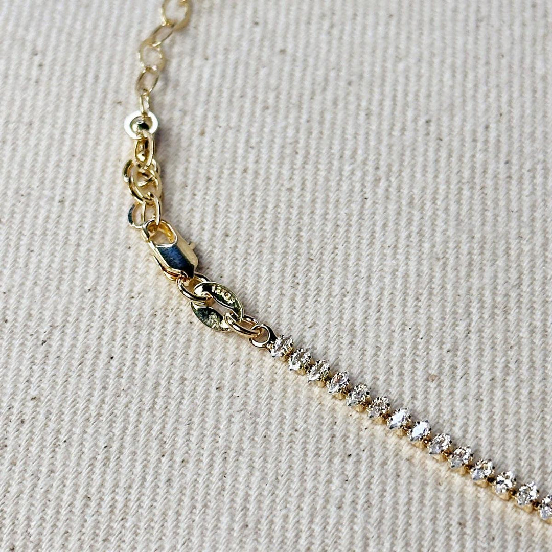 GoldFi - 18k Gold Filled Marquise Tennis Necklace