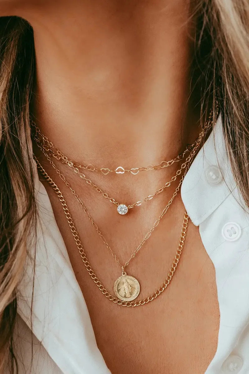 Sweetheart Chain Necklace in Gold Fill