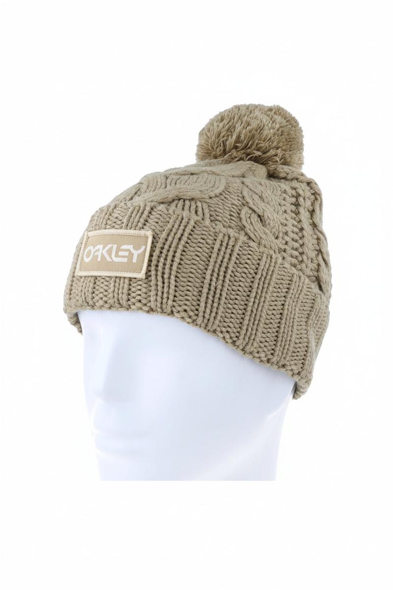 Oakley- Harper Beanie Pom in Pebble