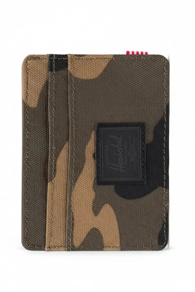 Herschel - Charlie Cardholder Wallet in Woodland Camo Black Label