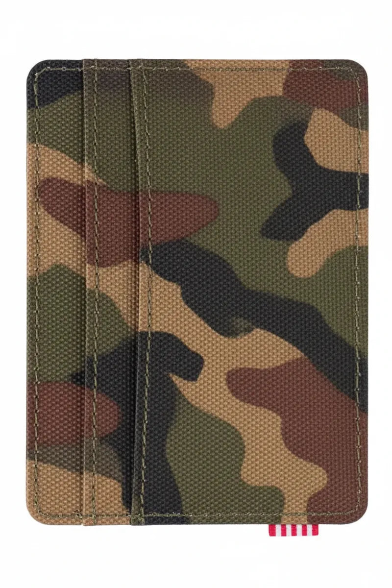Herschel - Charlie Cardholder Wallet in Woodland Camo Black Label