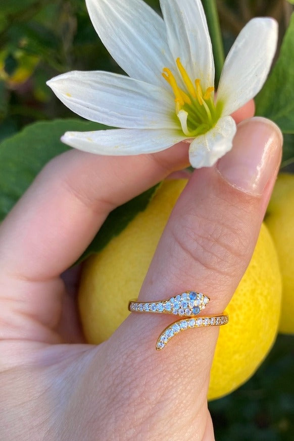 Native Gem - Snake Charmer Ring in Gold