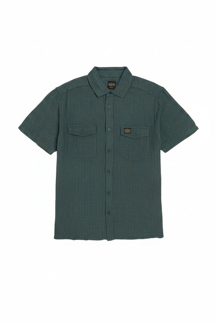 RVCA - Dayshift Plaid Short Sleeve in Duck Blue