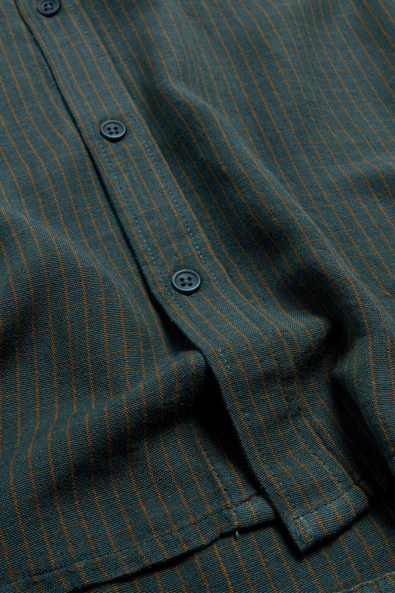 RVCA - Dayshift Plaid Short Sleeve in Duck Blue