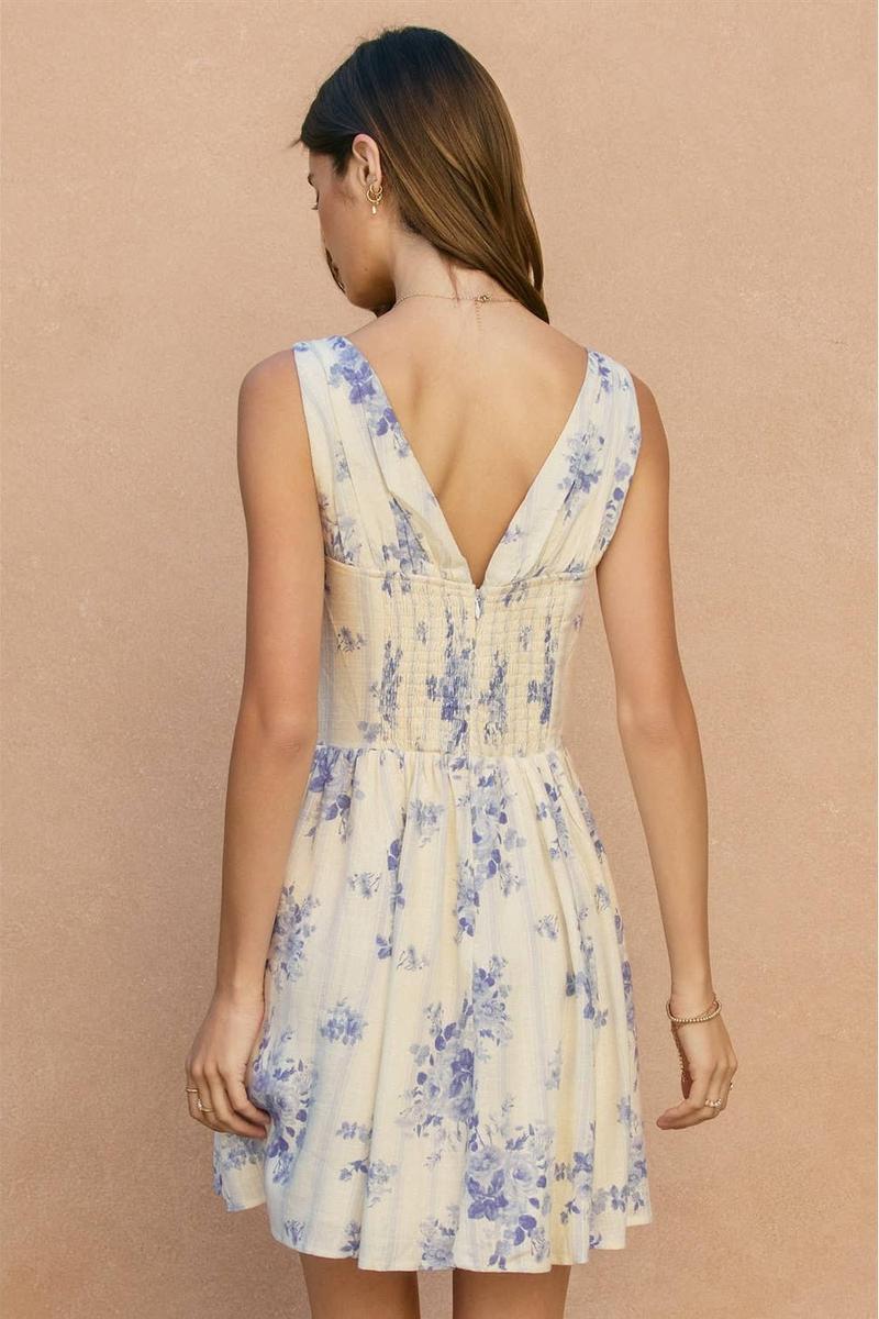 Dress Forum - Poetic Bloom Plunging Corset Mini Dress