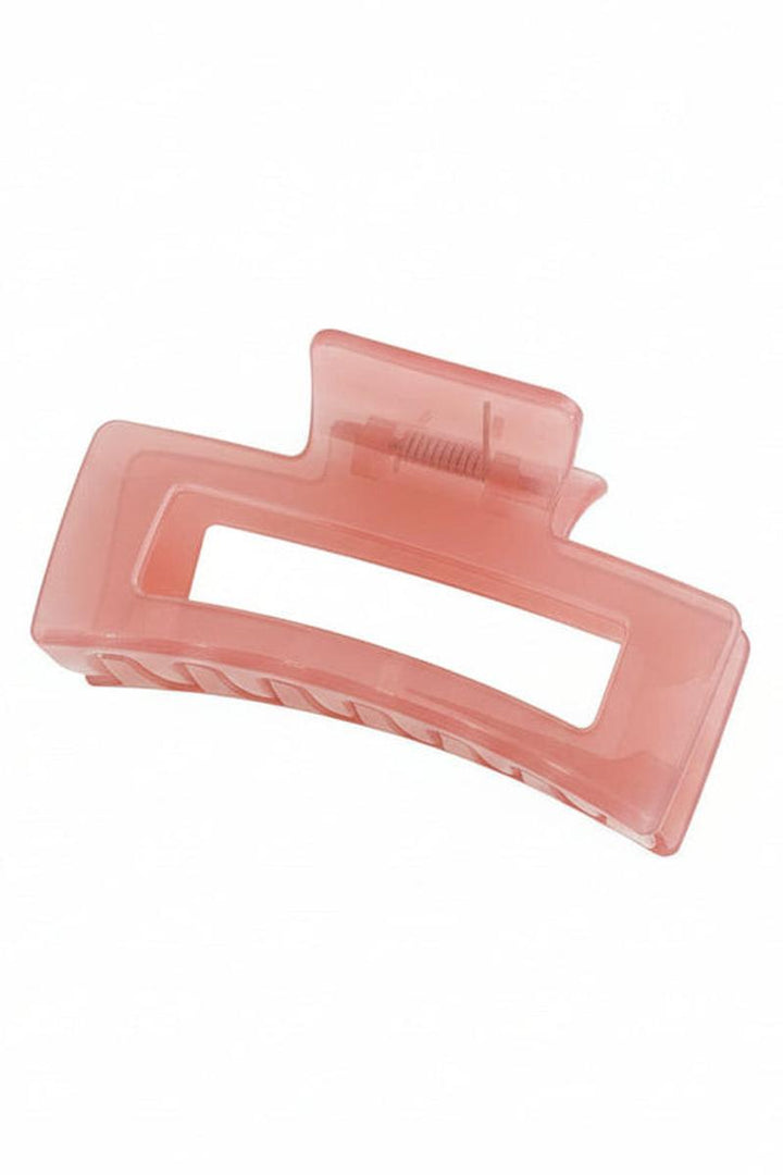 LoveLina - Jumbo 4 inch Hair Clips in Translucent Pink Grapefruit